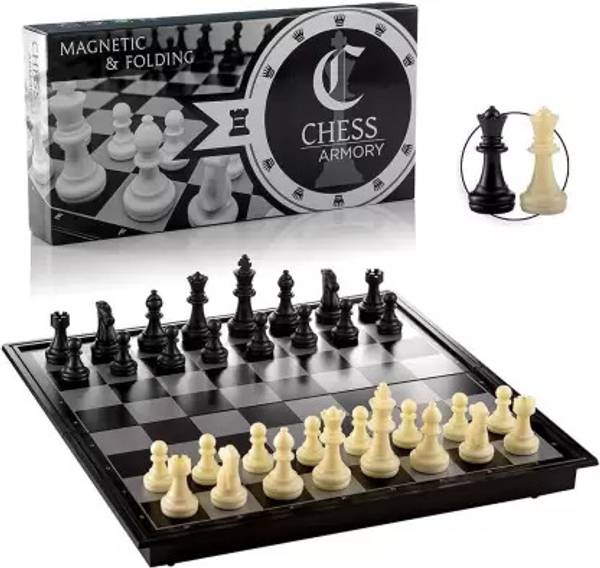 AR Jouiet Mansion Magnetic Chess Set with Folding Board for Kids and Adults Educational Board Games Board Game