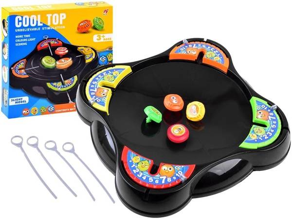 ZUNBELLA Cool Top Spinning BeyBlade Stadium With Four Launcher For Kids