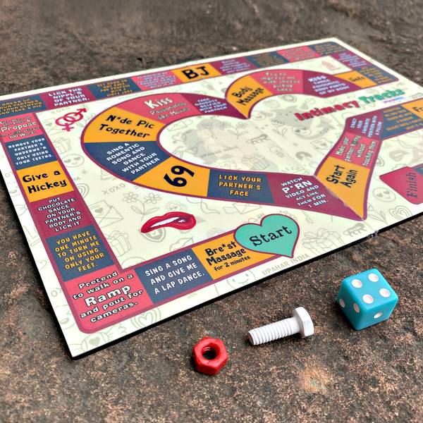 Upahar India Intimacy Tracks Naughty Board Game for Couples Word Games Board Game