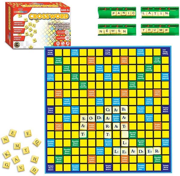 Wembley Crossword Board Game for Kids 100 Letters Wordcraft Puzzle Vocabulary Builder Word Games