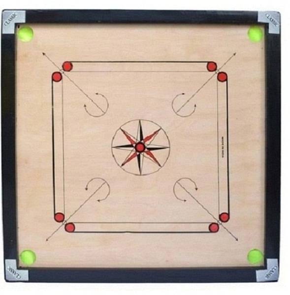 KOODOX - Full Size( Size: 32 X 32 Inch, Border: 1.5 Inch) 81.28 cm Carrom Board