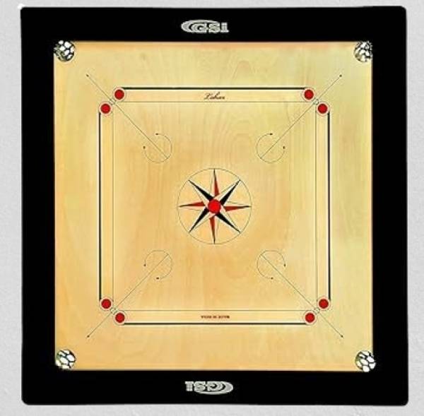 sky enterprises Carrom Board 36 x 36 For Clubs With Coins Striker And Boric Powder 90 cm Carrom Board