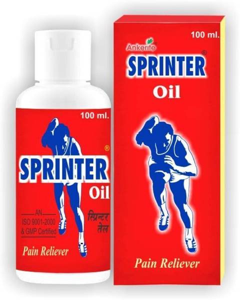Ankerite SPRINTER OIL : Natural Instant Pain Relief Therapeutic Massage Oil for Knee, Joints, Muscles, Back, Arthritis & Spondylitis for men and women...