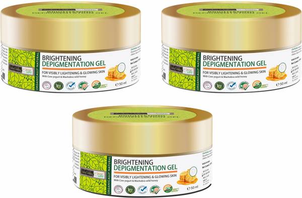 Indus Valley Brightening Depigmentation Gel with Cow Yogurt & Honey for Moisturize Skin Care