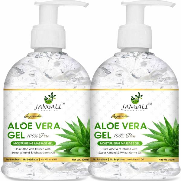 Pure Jangali Organics 99% Pure Aloe Vera Gel - Ultimate for Skin and Hair - No Parabens, Silicones