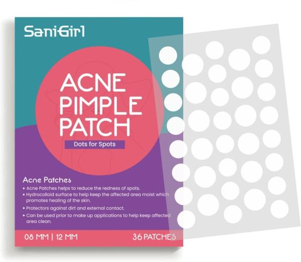 SaniGirl Acne Pimple Patches 36 Dots Invisible Facial Dots with Hydrocolloid