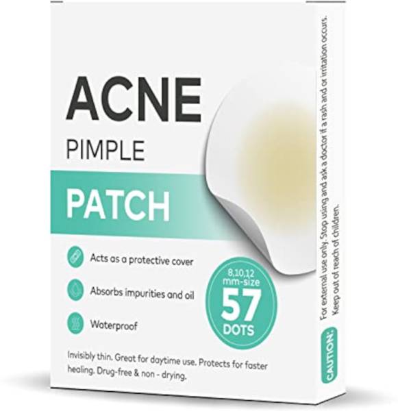 AcuHealth Spot Clearing Acne pimple patch - Invisible Stickers 100% Hydrocolloid (57 pc )