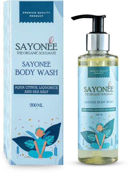 Sayonee Body Wash with Aqua Citrus, Liquorice & Sea Salt For Smooth and Moisturised Skin