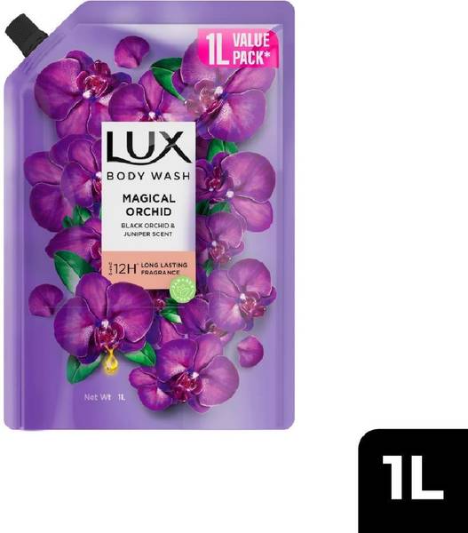 LUX Black Orchid & Juniper Oil Bodywash, Refill Pack, 1 ltr