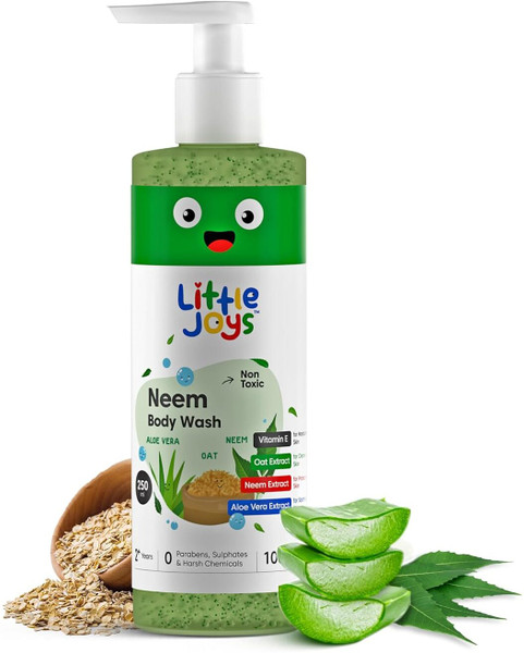 Little Joys Anti-Bacterial Neem Body Wash | Gently Exfoliates, Protects & Deep Cleanses Skin