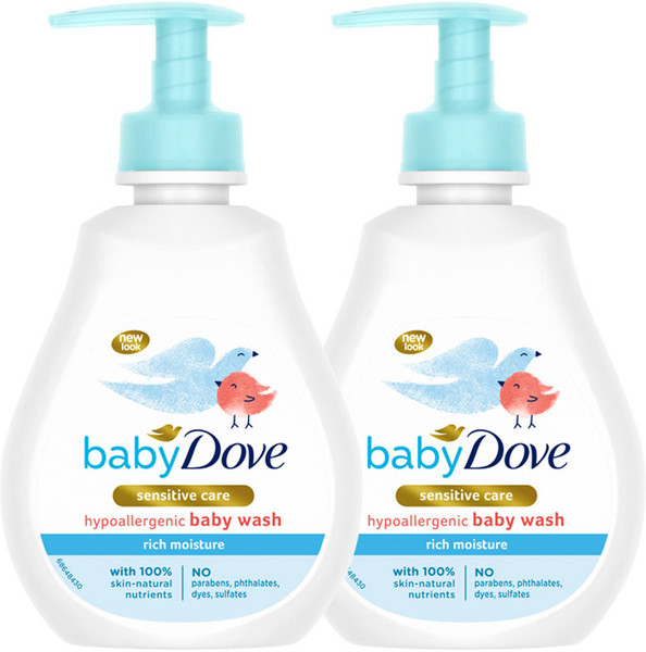 baby Dove Rich Moisture Hair to Toe Baby Wash , No Tears Body Wash for Baby's Soft Skin