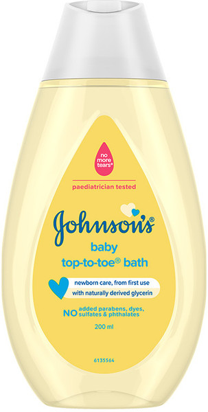JOHNSON'S Baby Top-to-Toe Bath| No tears formula| Gentle wash| pH balanced