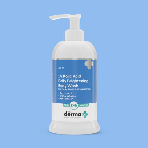 The Derma Co 1% Kojic Acid Daily Brightening Body Wash with Alpha Arbutin For Pigmentation