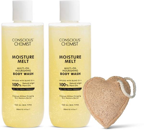 Conscious Chemist Multi-Oil Body Wash Shower Gel | Hydrates Dry Skin, Enhances Glow & Softness