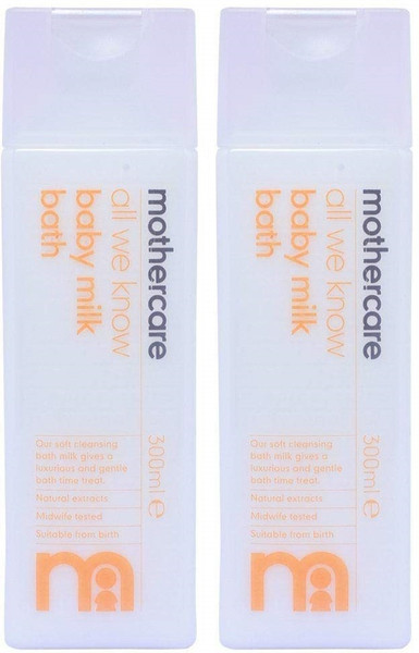 Mothercare All We Know Baby Bath Milk | Gentle On Skin & Protect Natural Softness|Pack of 2