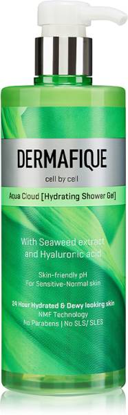 Dermafique Aqua Cloud Hydrating Shower Gel, for 24 Hrs Hydrated & Dewy looking skin