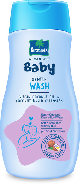 Parachute Advansed Baby Gentle Wash for New Born, Enriched with Virgin Coconut Oil