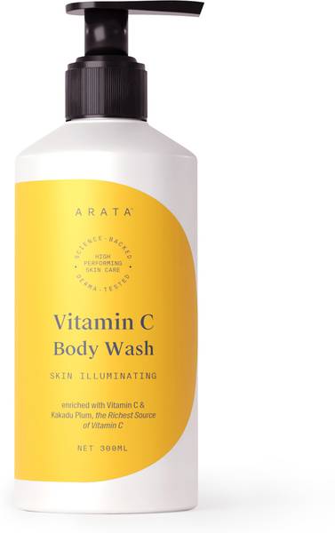 ARATA Vitamin C Body Wash | For Glowing Skin | Brightens & Replenishes Skin | 300ml