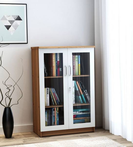 NEUDOT Kitab Engineered Wood Close Book Shelf