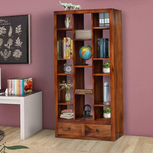 Flipkart Perfect Homes Sheesham Solid Wood Solid Wood Semi-Open Book Shelf