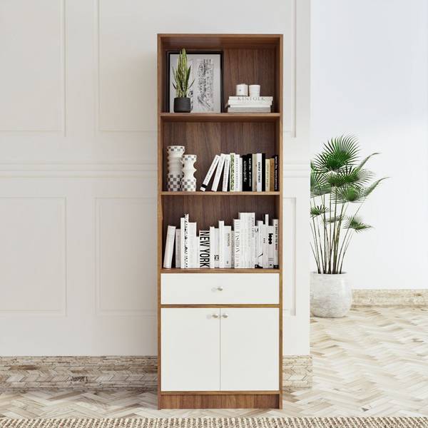 NEUDOT Hugo Engineered Wood Open Book Shelf