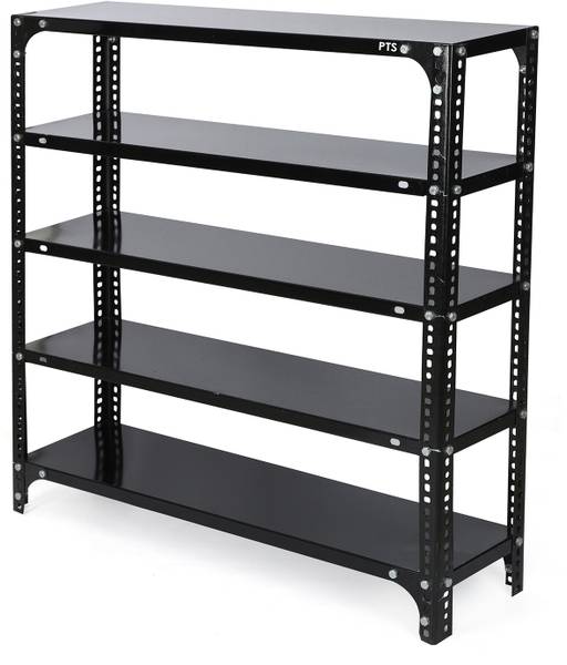 Progressive Enterprises Slotted Angle CRC Sheet 5 Shelves Multipurpose Storage Metal Shoe Rack