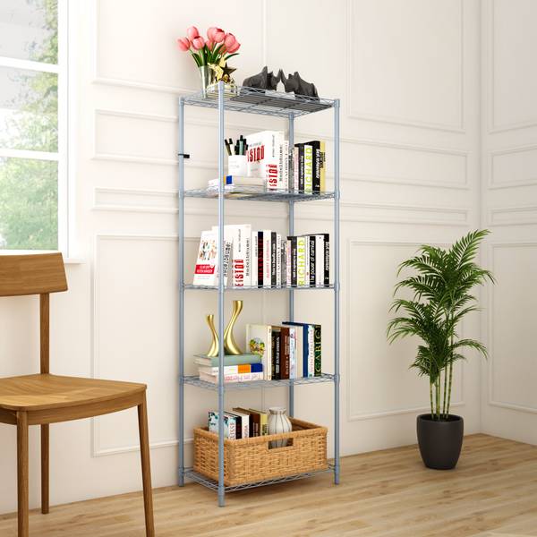 TUNEHOME Metal Close Book Shelf