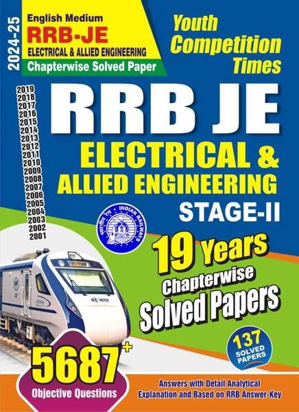 RRB-JE Electrical & Allied Engineering (English Medium) 137 Chapterwise Solved Papers 2024-25