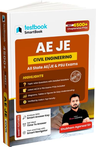 AE/JE Civil Engineering SmartBook | 4500+ Chapterwise PYQs | The Ultimate Guide for All State AE/JE & PSU Exams
