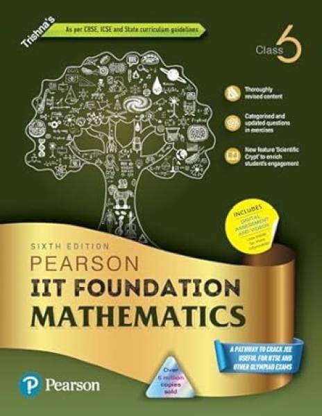 Pearson IIT Foundation'24 Mathematics Class 6, As Per CBSE, ICSE . For JEE | NEET | NSTE | Olympiad|Free access to elibrary, vidoes & Myinsights Self ...