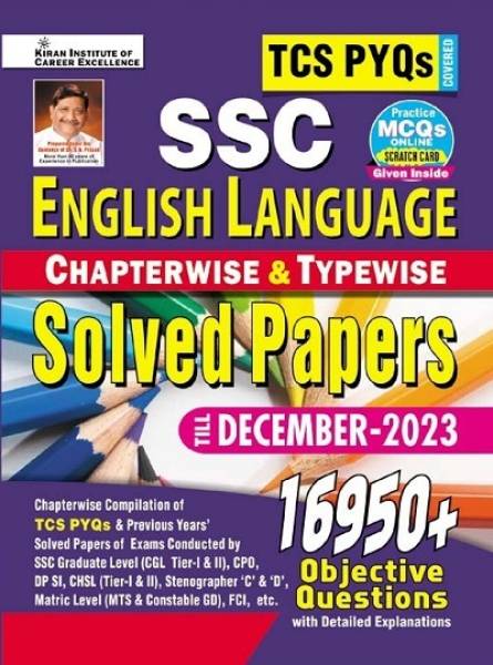 Ssc TCS Pyqs English Language Chapterwise & Typewise Solved Papers 16950+ Till - December 2023