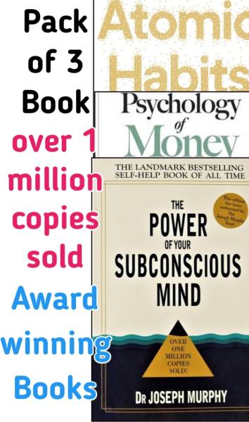 Combo of 3 Books, Atomic Habits, Psychology of Money and The Power of Your Subconscious Mind. - Best ever 3 book combo set atomic habit psychology of ...