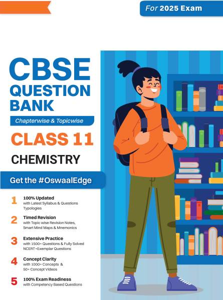 Oswaal CBSE Question Bank Class 11 Chemistry Hardcover Book, Chapterwise and Topicwise Solved Papers For 2025 Exams