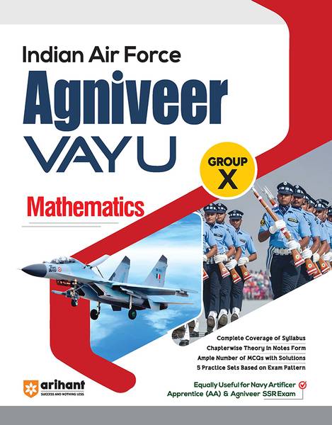Arihant Indian Air Force Agniveer Vayu Guide for Mathematics Group X