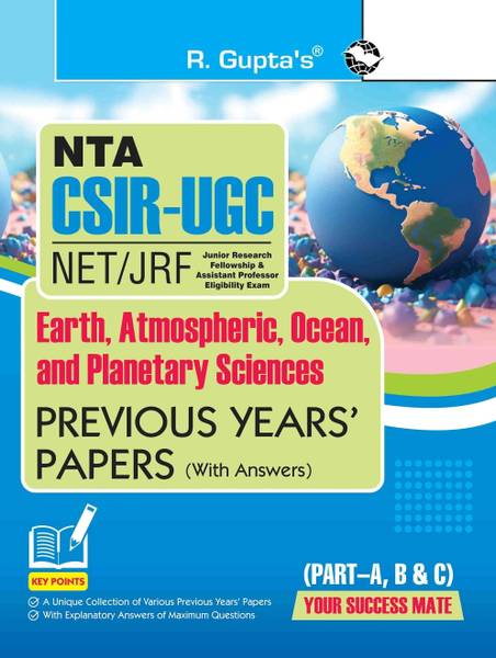 CSIR-UGC-NET/JRF : Earth, Atmospheric, Ocean and Planetary Sciences  Previous Years' Papers (With Answers)