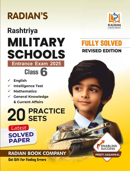 Rashtriya Military School (RMS-CET) Class 6 Practice Set Preparation Book for Entrance Exam 2025 in English