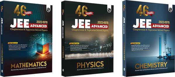 PW 46 Years Physics, Mathematics and Chemistry Combo Set of 3 Books Chapterwise and Topicwise Solved Papers PYQ of JEE Advanced 1978 to 2023
