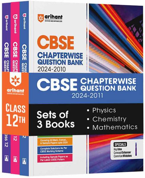 Arihant CBSE Chapterwise Question Bank Class 12 Physics, Chemistry, Mathematics