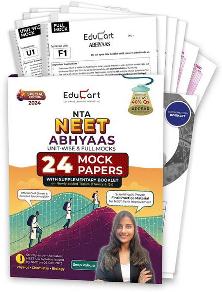 Educart Abhyaas NEET Mock Test Papers 2024 Final Booklets - … | Price ...