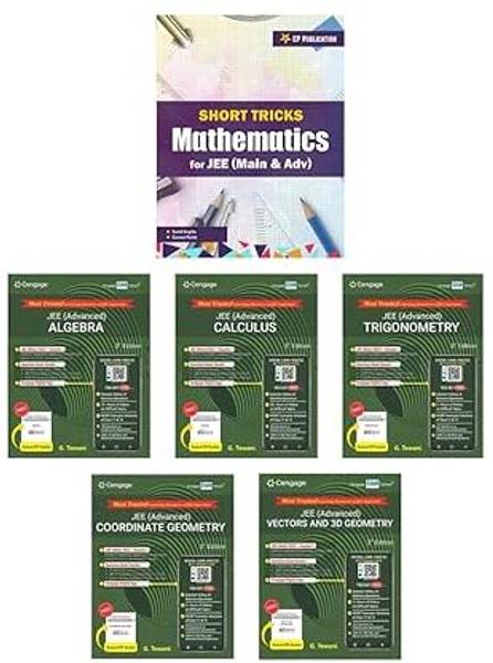 CENGAGE MATHS SET OF 5 BOOKS + SHORT TRICKS IN MATHEMATICS FOR IIT JEE MAIN & ADVANCED 2024 CP PUBLICATION [Paperback] CP Publication & Cengage Team [...