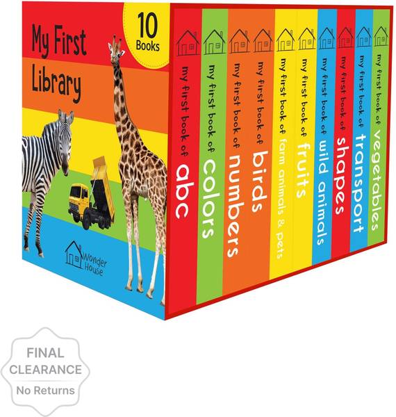 My First Library: Boxset of 10 Board Books for Kids By Miss & Chief  (English, Hardcover, unknown)