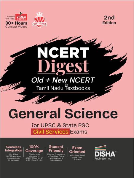Tamil Nadu & Old + New Ncert Digest General Science for Upsc & State Psc Civil Services Exams - Ncert Class vi ? X & Tn Class X - XII - 30+ Hours Vide...