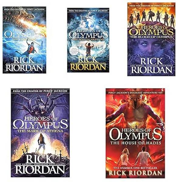 The Heroes of Olympus Collection 5 Books Set Collection by Rick Riordan Paperback Paperback