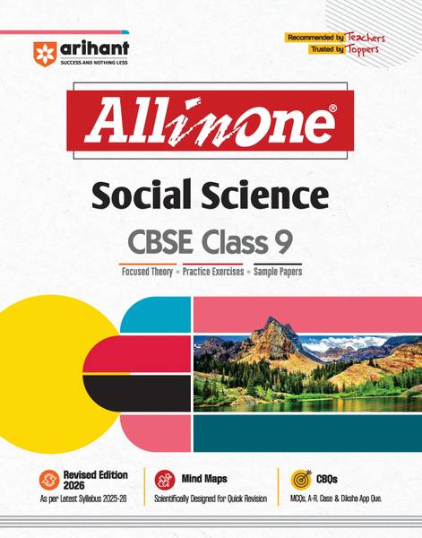 Arihant All in One Social Science Class 9 for CBSE Exams 2025-26 | Revised Edition as per latest syllabus | Mind Maps, CBQs, Focused Theory, Practice ...