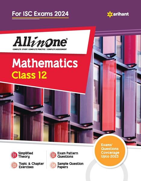 Arihant All In One Class 12th Mathematics for ISC Exam2024 Fifth Edition