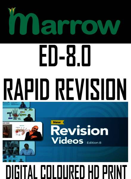 RAPID REVISION EDITION-8 MARROW DIGITAL COLORED PRINT WITH ALL-19+1INTIGRATED MEDICINE WITH SPIRAL BINDING VOL-1,2,3,4,5,6 ALL-6 VOLUMES