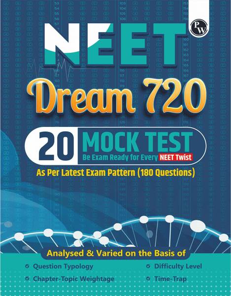 PW NEET 20 Mock Tests Dream 720 For 2025-26 Exams | New Exam Pattern (180 Ques)