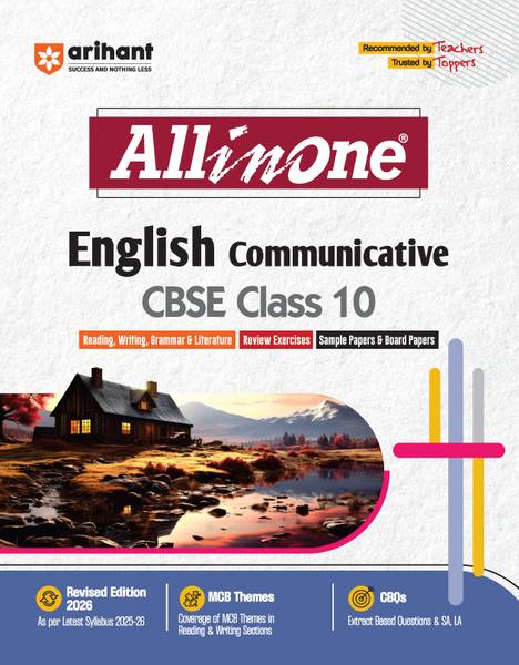 Arihant All in One English Communicative Class 10 for CBSE Exams 2025-26 | Revised Edition as per latest syllabus | CBQs, Focused Theory, Reading, Wri...