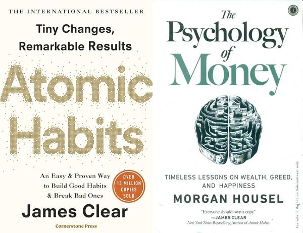 Atomic Habits + The Psychology of Money Combo of 2 Books
