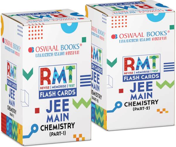 Oswaal JEE Main RMT FLASHCARDS Chemistry (Part-1 & 2), Set of 2 Boxes (For 2024 Exam)
